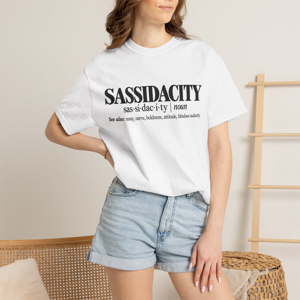 Sassidacity Definition T-Shirt — Funny Sass & Attitude Graphic Tee