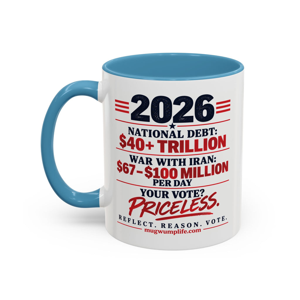 2026 Election Coffee Mug – Make Your Voice Count Accent Mug (11/15oz)