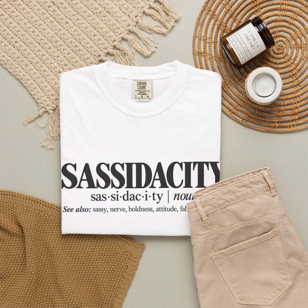 Sassidacity Definition T-Shirt — Funny Sass & Attitude Graphic Tee