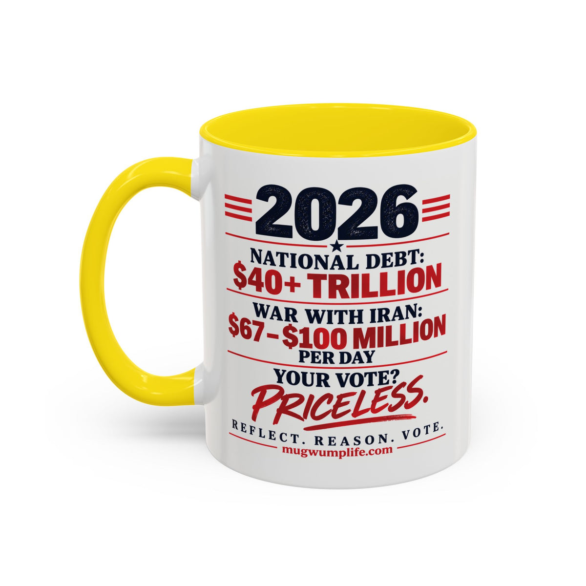 2026 Election Coffee Mug – Make Your Voice Count Accent Mug (11/15oz)