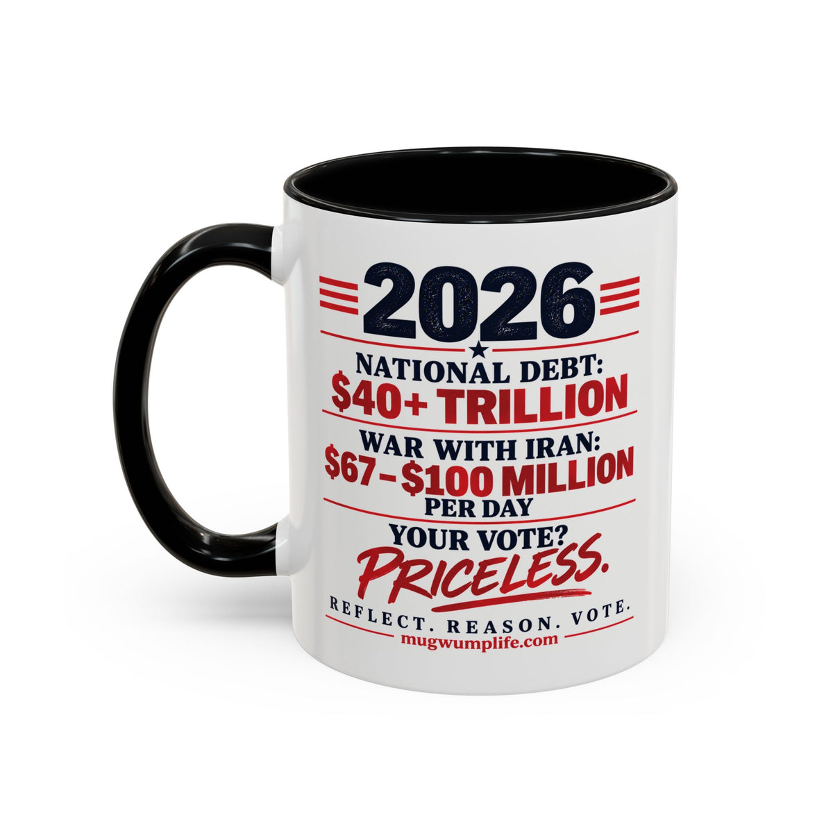 2026 Election Coffee Mug – Make Your Voice Count Accent Mug (11/15oz)
