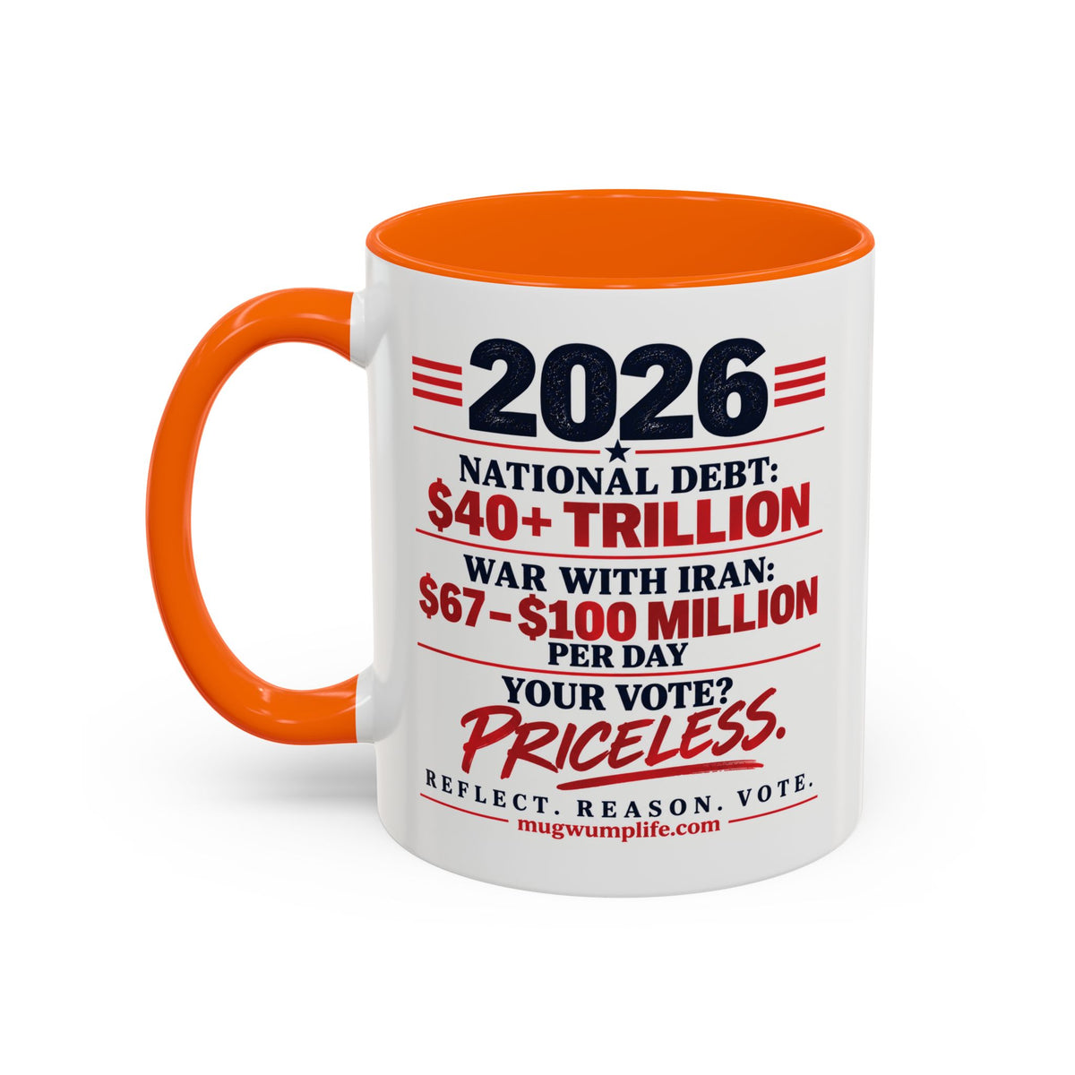 2026 Election Coffee Mug – Make Your Voice Count Accent Mug (11/15oz)