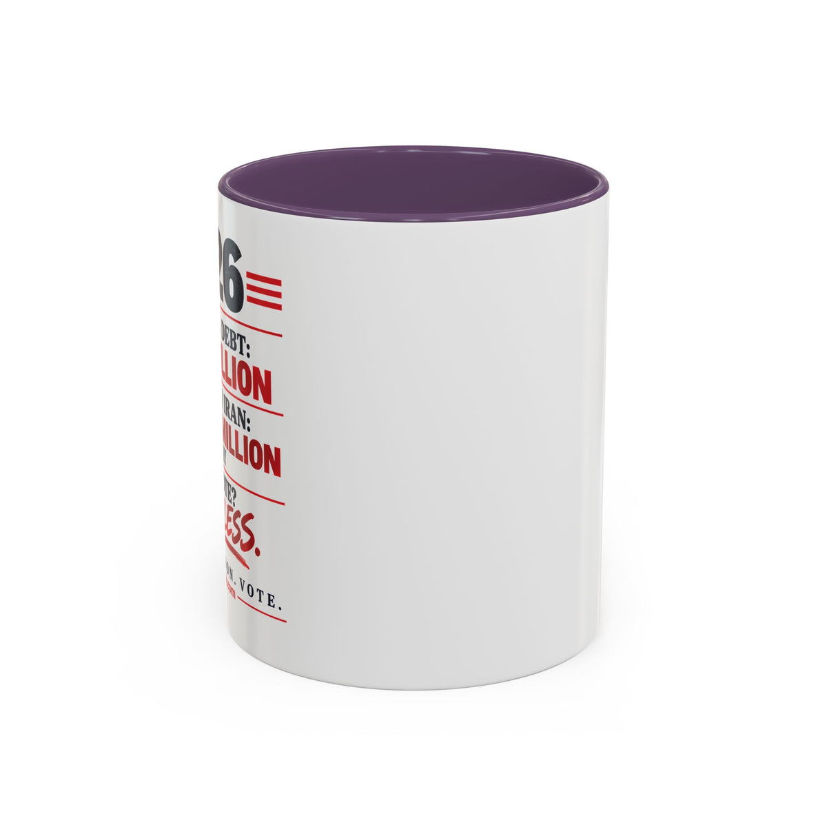 2026 Election Coffee Mug – Make Your Voice Count Accent Mug (11/15oz)