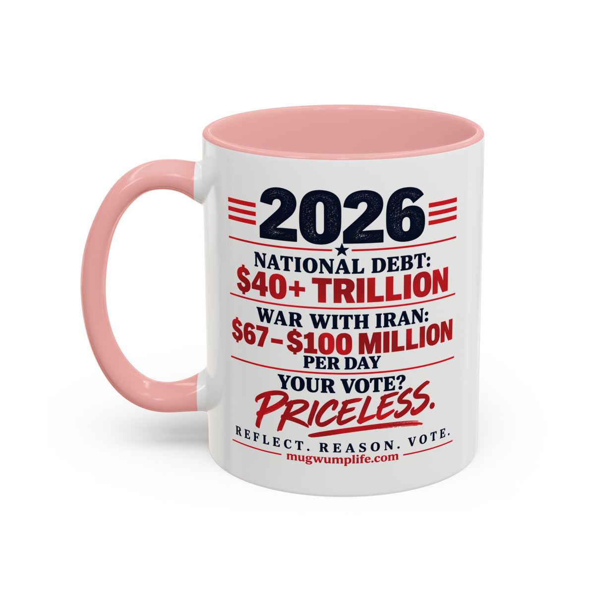 2026 Election Coffee Mug – Make Your Voice Count Accent Mug (11/15oz)