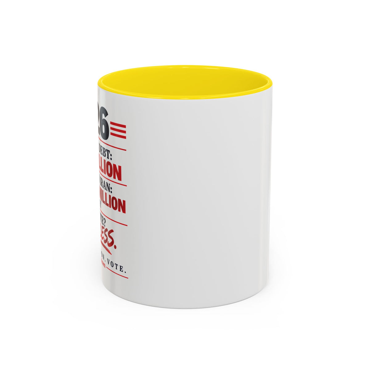 2026 Election Coffee Mug – Make Your Voice Count Accent Mug (11/15oz)