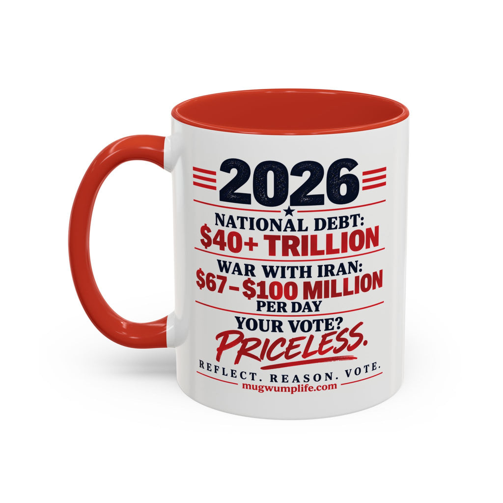 2026 Election Coffee Mug – Make Your Voice Count Accent Mug (11/15oz)