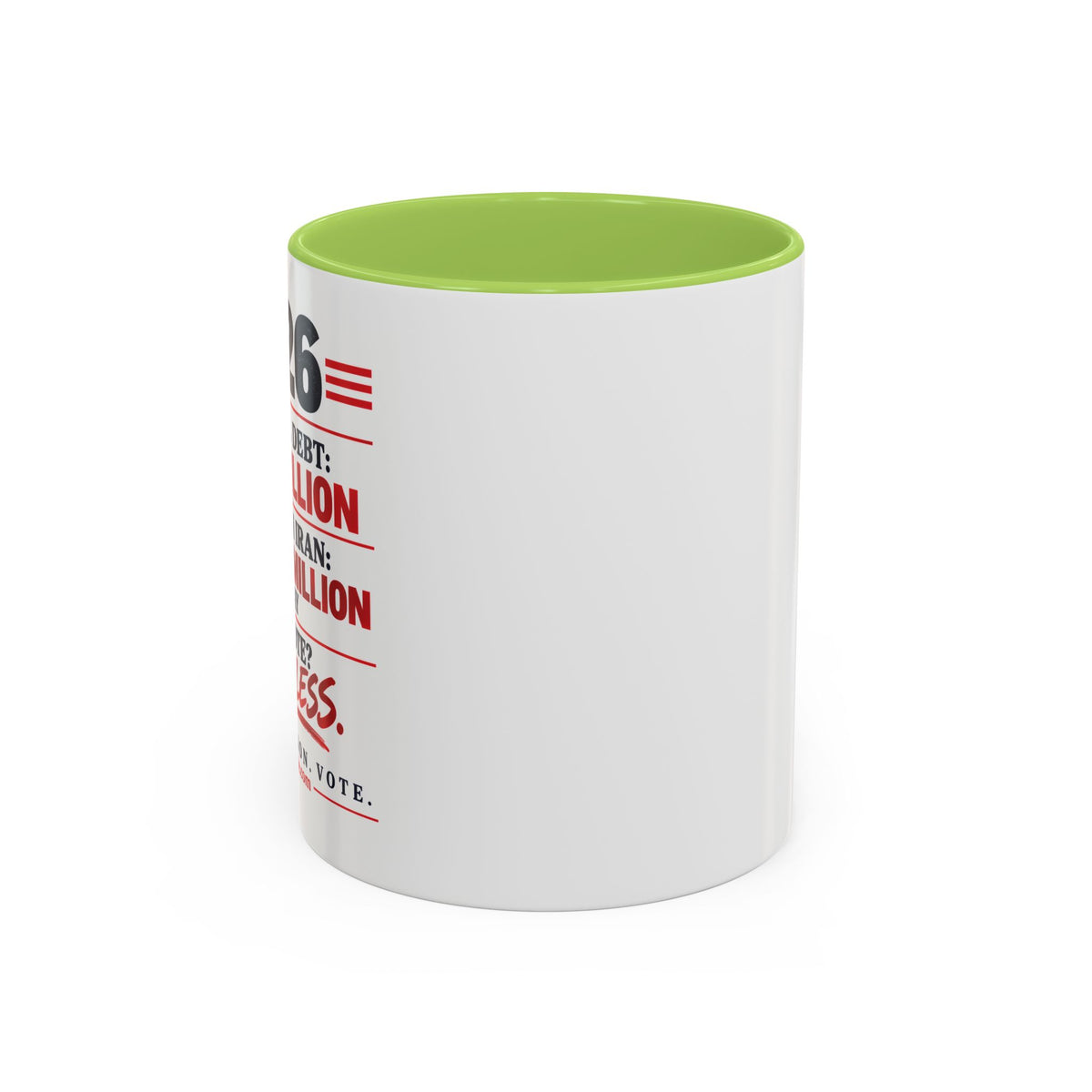 2026 Election Coffee Mug – Make Your Voice Count Accent Mug (11/15oz)
