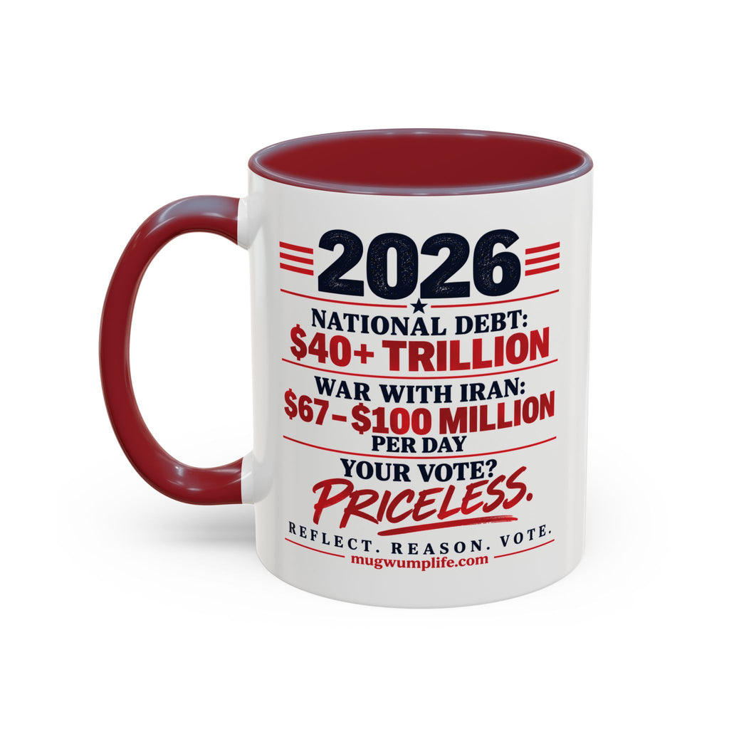 2026 Election Coffee Mug – Make Your Voice Count Accent Mug (11/15oz)